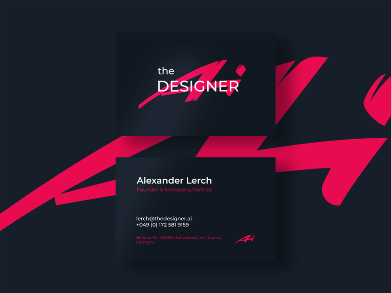 Logo for an AI-based design platform