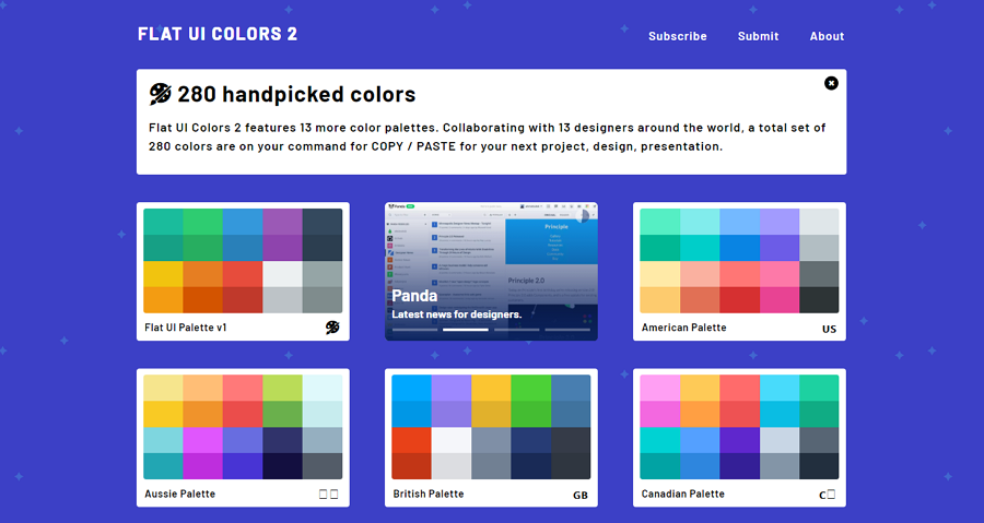 Flat UI Colors –超快速的免费在线配色工具