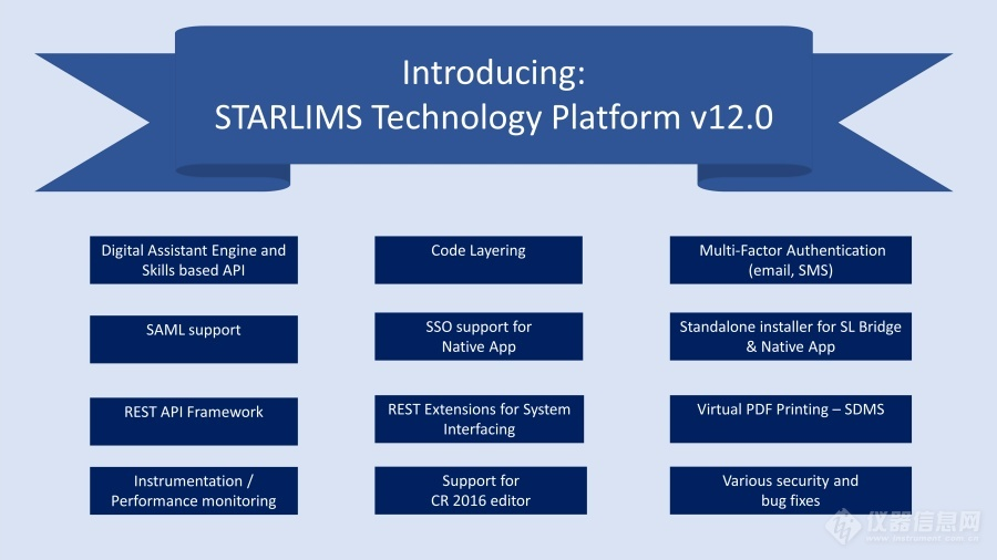 STARLIMS 技术平台 V12 发布