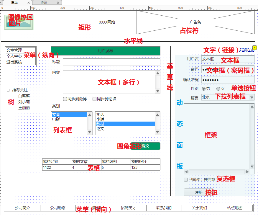 Axure教程 axure新手入门基础(2) 简单易上手