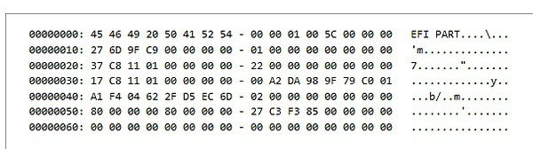 GPT Header Structure-Data