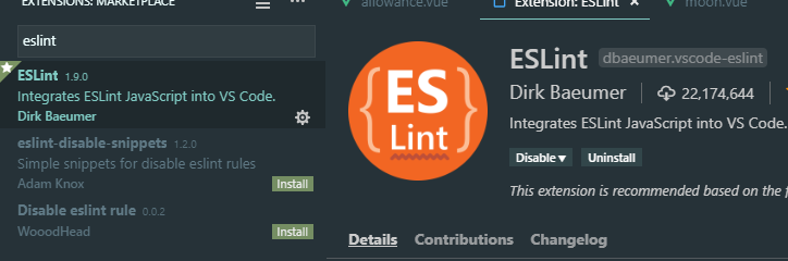 Vscode eslint Handsome2013 
