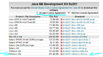 java se development kit 8 downloads 64 bit