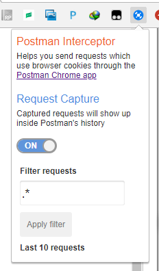 use postman interceptor extension