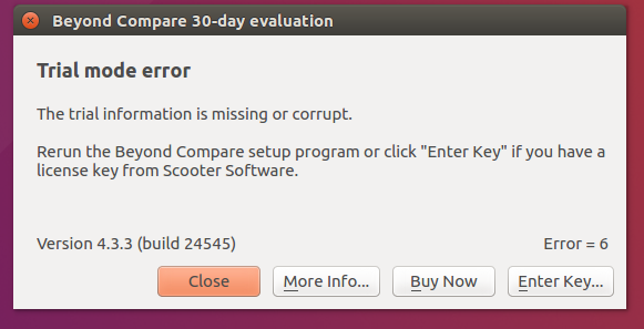 ubuntubeyondcompare4thislicensekeyhasbeenrevoked解决办法