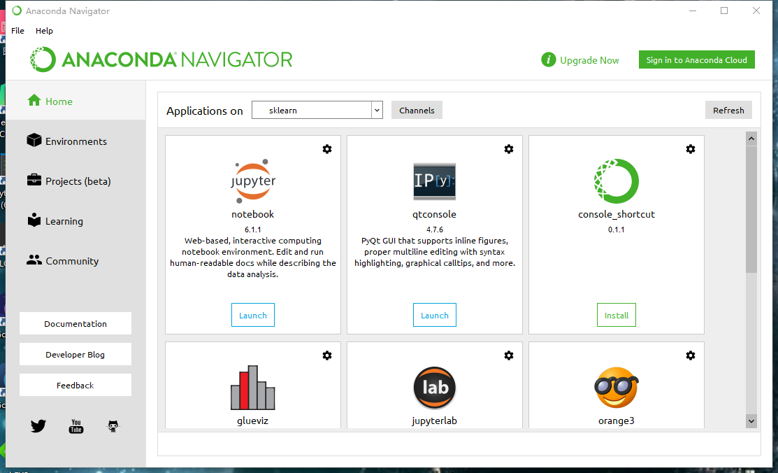 anaconda3 inotebook