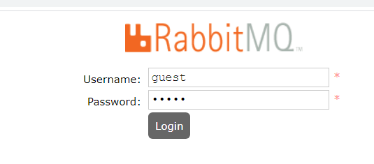 windows系统下rabbitmq管理插件登录界面