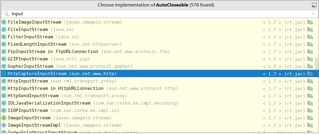 AutoCloseable 实现类