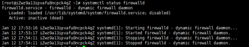 centos出现“FirewallD is not running”怎么办