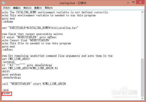 启动tomcat时 一闪而过解决方法：[1]前文