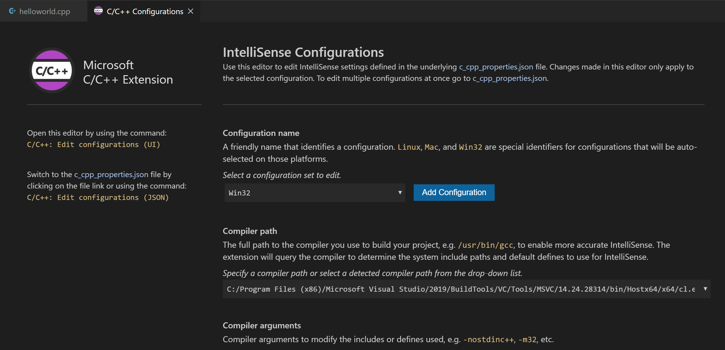 Configuration properties visual studio как перейти