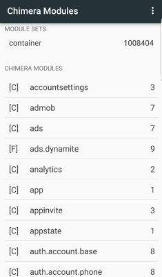 Chimera模块列表