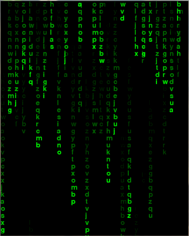 用 Python 实现黑客帝国中的数字雨落既视感-CSDN博客