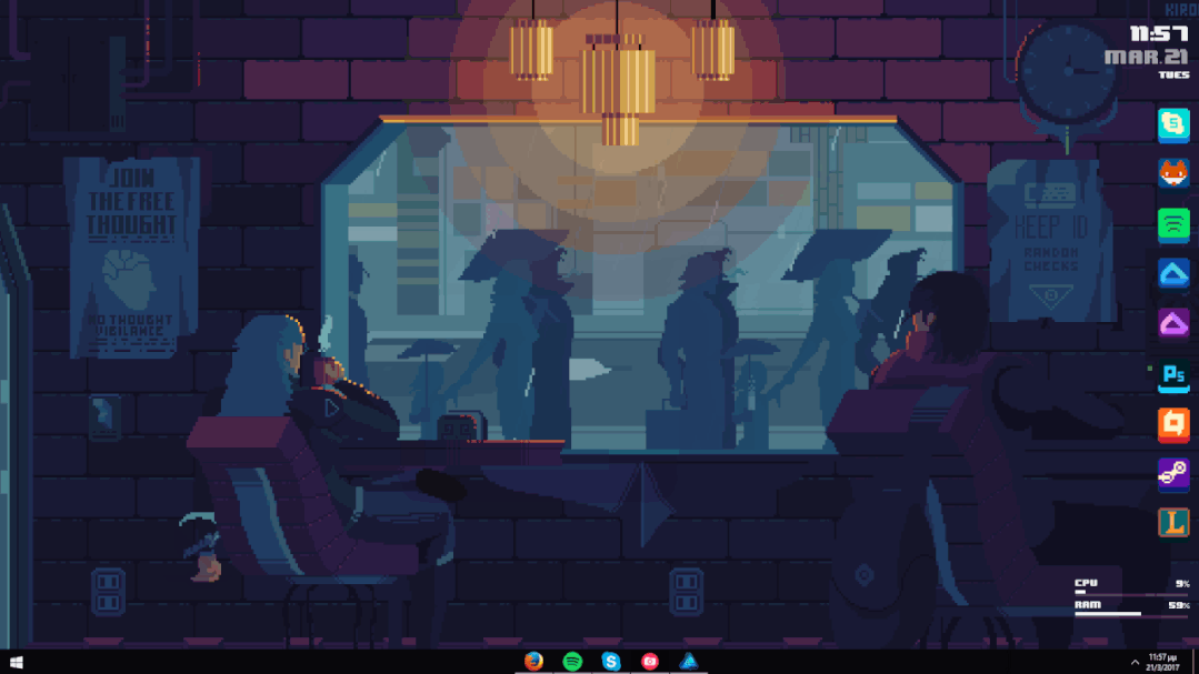强大的window桌面美化软件rainmeter