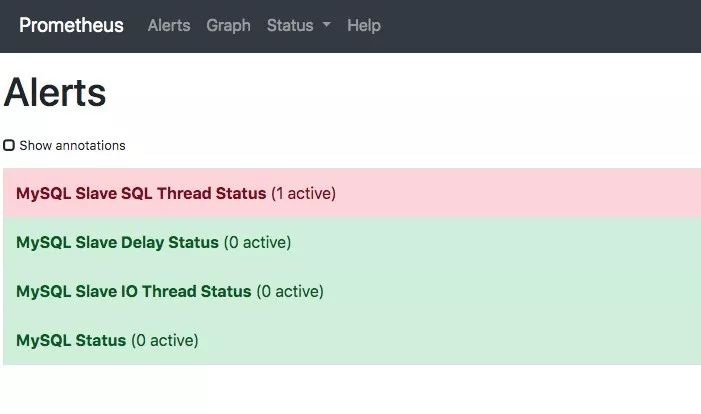 prometheus配置MySQL郵件報警