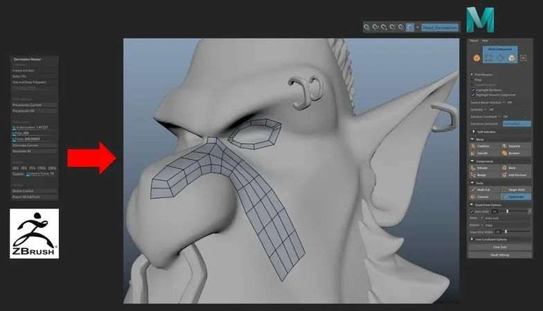 3d游戏模型 在zbrush中制作3d兽人 游戏建模零基础入门教程 Csdn博客