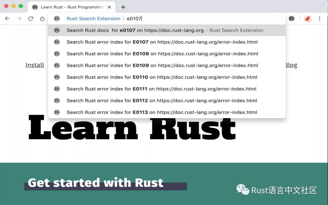 【Rust项目推荐】Rust search extension 0.7发布！地址栏快速搜索Rust文档、crates的浏览器插件...