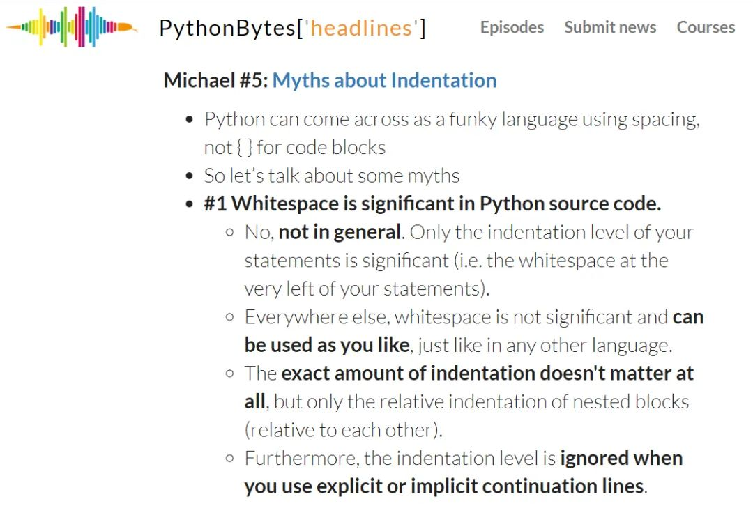Python 为啥用缩进语法，听听Python之父的说的啥。。。-CSDN博客
