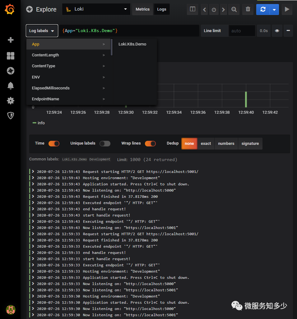 .NET Core + K8S + Loki  玩转日志聚合