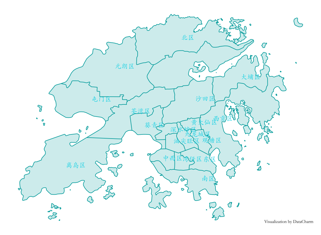 这里我们选择的为香港地图的geojson 文件数据,此类文件可在datav