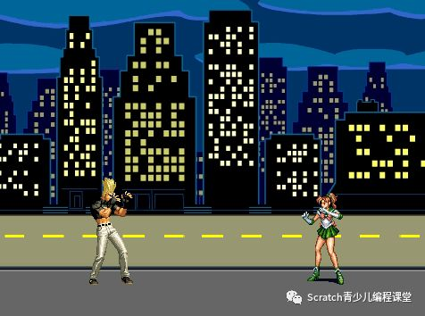 scratch开发的双人格斗游戏包含游戏源码图片素材分享