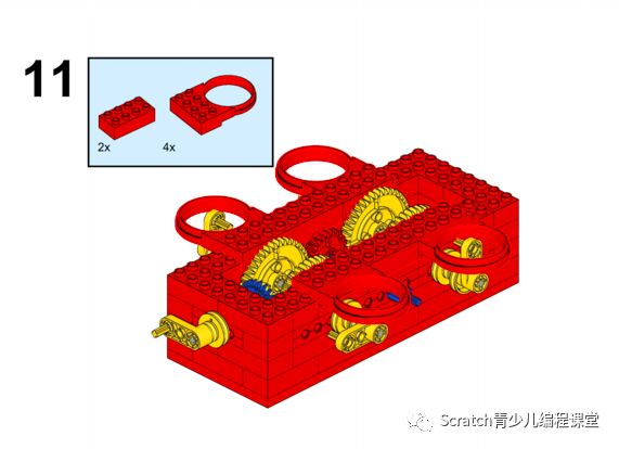 乐高大颗粒作品6:打地鼠的搭建