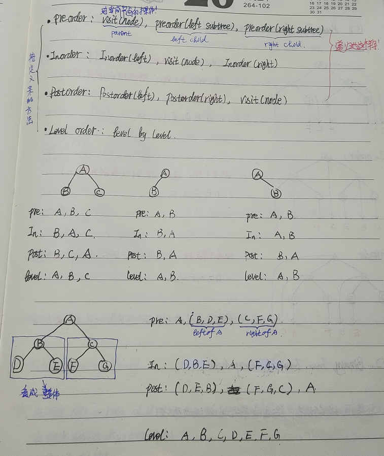 根据前序遍历和中序遍历创建二叉树