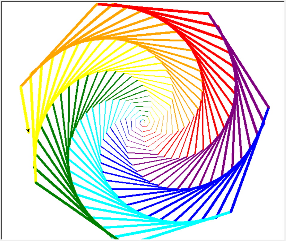 用python画彩虹图片