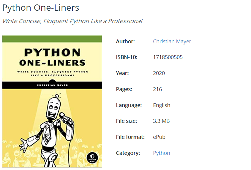 Python One-Liners(1)-CSDN博客