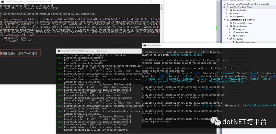 ASP.NET Core 3.0 gRPC 身份认证和授权