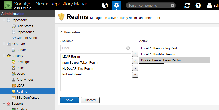 使用nexus oss 为 docker 镜像提供代理/缓存功能