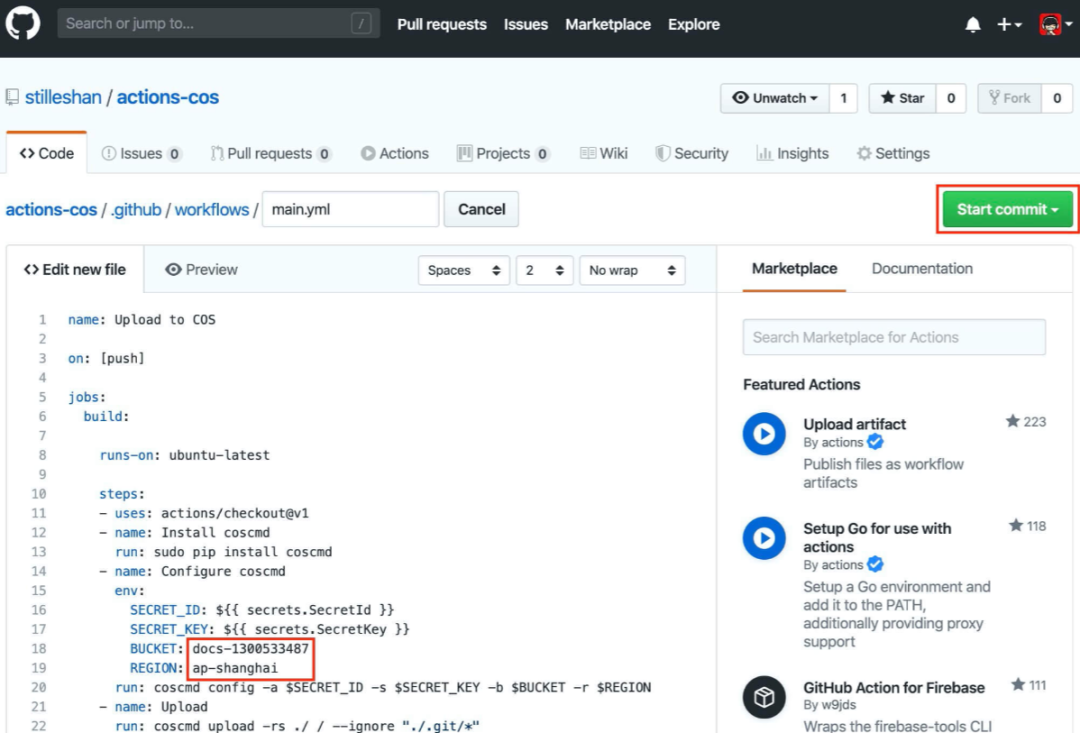 GitHub Actions+腾讯云COS+SCF云函数刷新CDN自动化部署静态网站-CSDN博客