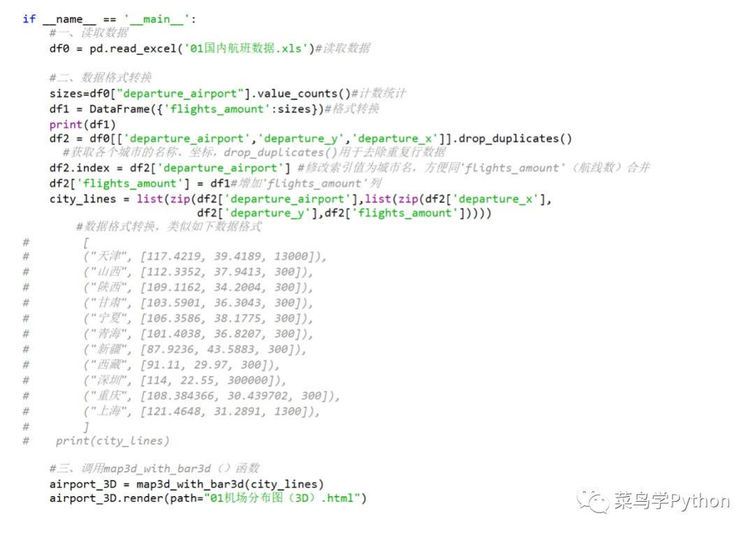 有人说Python是青铜？我用50行Python代码绘制3D机场分布图-CSDN博客