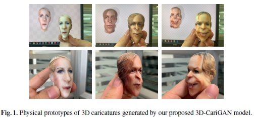 今日の新聞|コラボレーション蒸留;顔不正防止、顔の表現、3D-CariGANなど