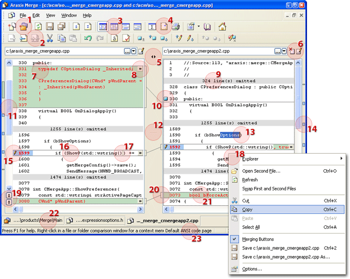 diffmerge csv comparison