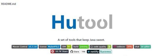 国人开源了一款小而全的 Java 工具类库，Github标星14K