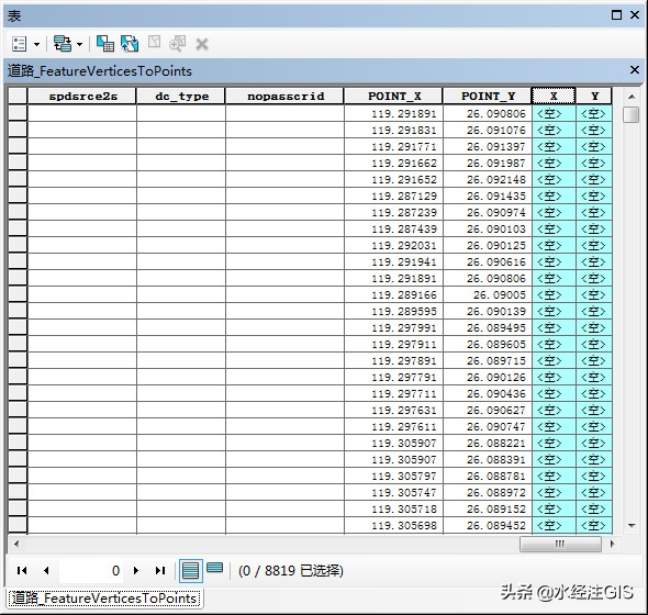 如何使用ArcGIS获取SHP文件节点坐标