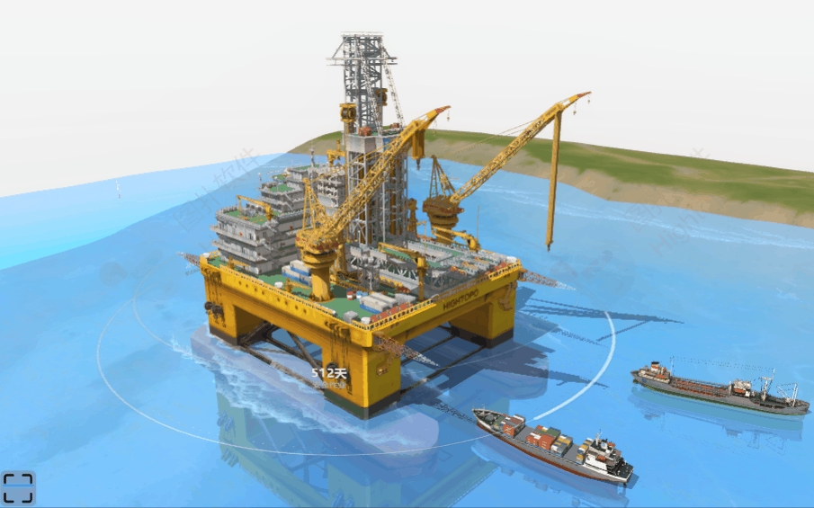 Observación de ciencia y tecnología ｜ Simulación virtual tridimensional de la operación de la plataforma costa afuera, ayudando al país