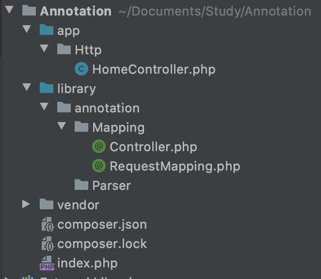php-annotation目录