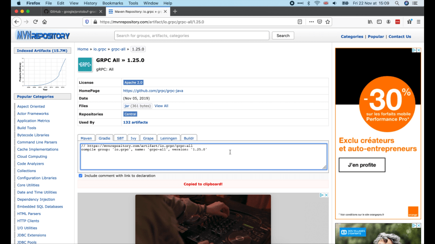 Add grpc-all dependency