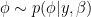 \ phi \ sim p（\ phi | y，\ beta）