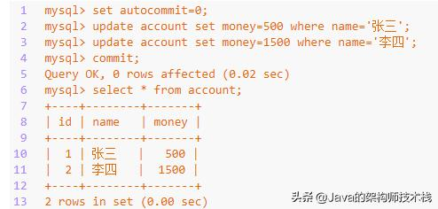 一个简单的小案例带你理解mysql中的事务