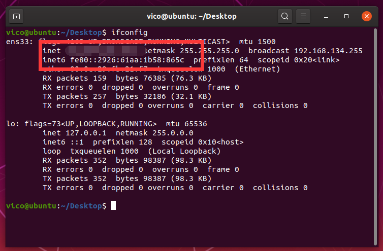 ubuntu no ipv4 address assigned