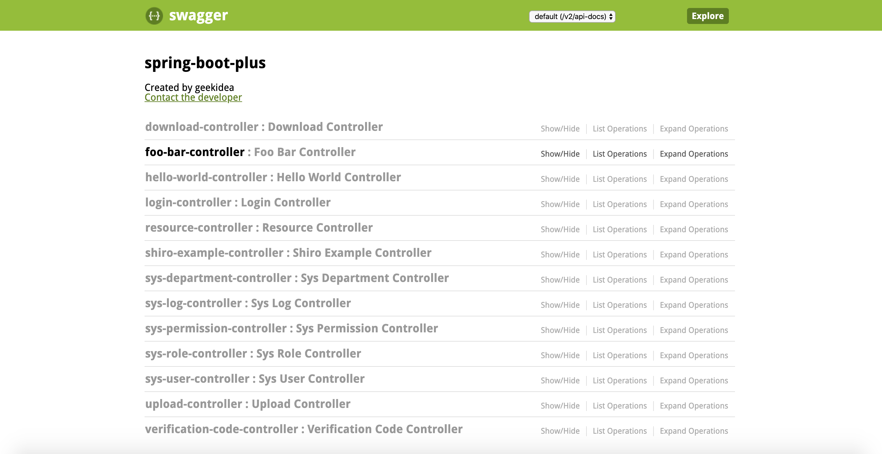 spring-boot-plus swagger docs