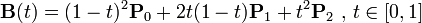 二次贝塞尔插值公式