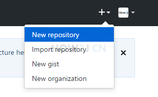 Create a new warehouse on Git